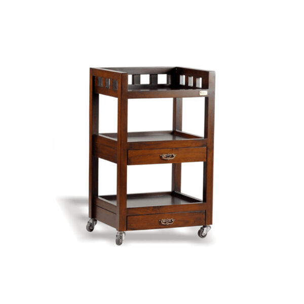 Mridula Wooden Spa Trolley