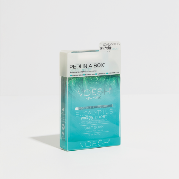 Voesh Pedi in a Box Deluxe 4 Step - Eucalyptus Energy Boost